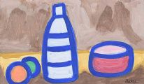 STILL LIFE, BOTTLE & BOWL by Markey Robinson at Ross's Online Art Auctions