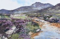 AMONG THE BLOOMING HEATHER by Sam Mateer RUA at Ross's Online Art Auctions
