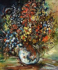 STILL LIFE, FLOWERS IN A VASE by Gladys Maccabe HRUA at Ross's Online Art Auctions