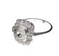 18CT WHITE GOLD DIAMOND CLUSTER RING IN THE STYLE OF ART DECO at Ross's Online Art Auctions