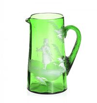 MARY GREGORY GLASS JUG at Ross's Online Art Auctions