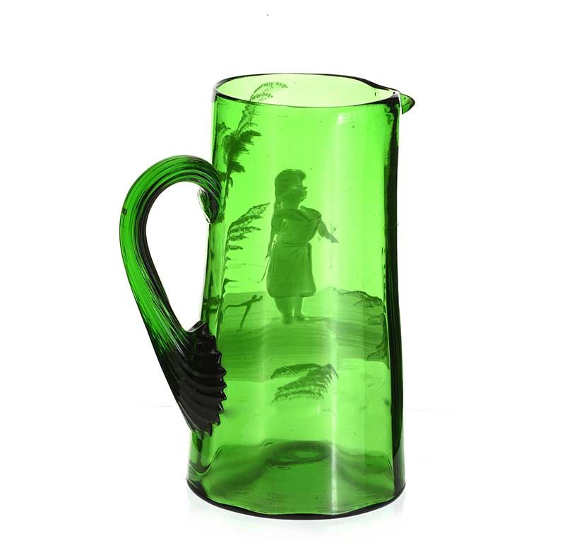 MARY GREGORY GLASS JUG at Ross's Online Art Auctions