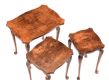 BURR WALNUT NEST OF TABLES at Ross's Online Art Auctions