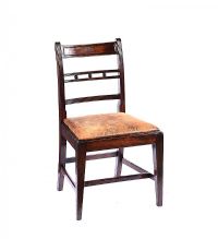 GEORGIAN MAHOGANY SIDE CHAIR at Ross's Online Art Auctions