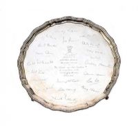 ROYAL COUNTY DOWN SILVER SALVER at Ross's Online Art Auctions