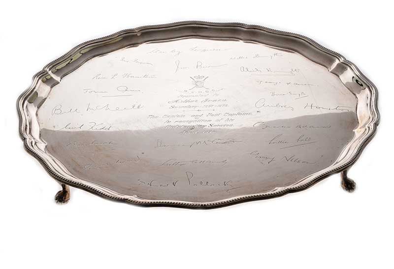 ROYAL COUNTY DOWN SILVER SALVER at Ross's Online Art Auctions