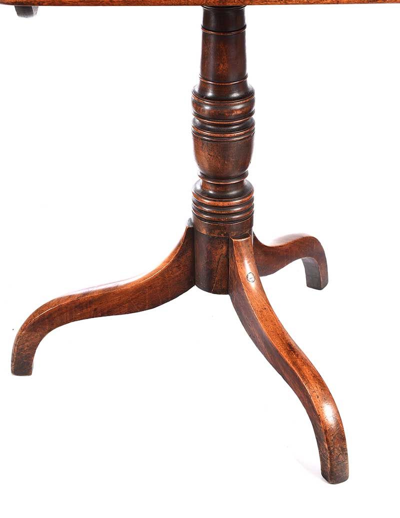 GEORGIAN MAHOGANY SNAP TOP TABLE at Ross's Online Art Auctions