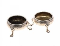 PAIR OF SILVER SALTS at Ross's Online Art Auctions