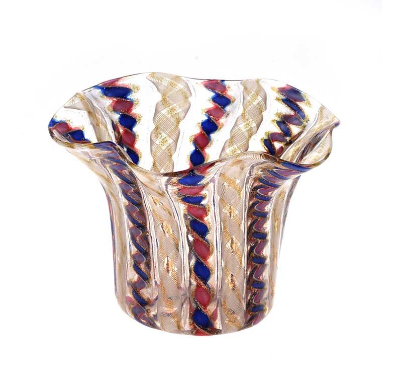FIVE PIECES OF VENETIAN GLASS at Ross's Online Art Auctions
