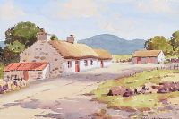 THE OLD FARM YARD by Samuel McLarnon UWS at Ross's Online Art Auctions