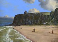 BASS ANGLERS UNDER MUSSENDEN by David Overend at Ross's Online Art Auctions