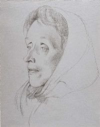 PORTRAIT OF LADY MAY GILMOUR by Derek Hill HRHA at Ross's Online Art Auctions