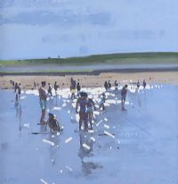BRIGHT LIGHT, LAHINCH by John Morris at Ross's Online Art Auctions