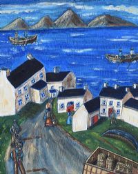 FISHING OFF TORY ISLAND by Orla Egan at Ross's Online Art Auctions