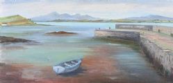 BEACHED ROWING BOAT by Muriel Merrick at Ross's Online Art Auctions