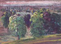 TRING PARK, AFTERGLOW by Patric Stevenson PPRUA at Ross's Online Art Auctions