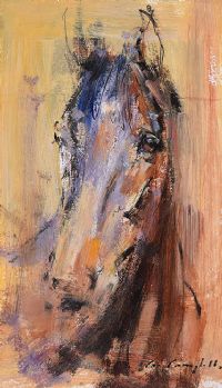 PORTRAIT OF A HORSE by Con Campbell at Ross's Online Art Auctions