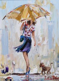 WALKING THE DOG by Lorna Millar at Ross's Online Art Auctions