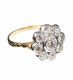 18CT GOLD DIAMOND DAISY CLUSTER RING at Ross's Online Art Auctions