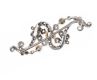 VICTORIAN 18CT WHITE GOLD BROOCH SET WITH NATURAL PEARLS AND DIAMONDS at Ross's Online Art Auctions