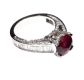 18CT WHITE GOLD RUBY AND DIAMOND DRESS RING at Ross's Online Art Auctions