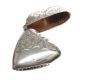 VICTORIAN STERLING SILVER HEART-SHAPED VESTA CASE at Ross's Online Art Auctions