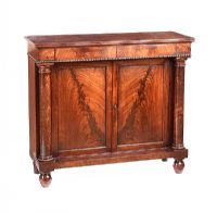 WILLIAM IV TWO DOOR SIDE CABINET at Ross's Online Art Auctions