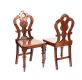 PAIR VICTORIAN OF MAHOGANY HALL CHAIRS at Ross's Online Art Auctions
