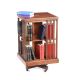 YEW WOOD REVOLVING BOOKCASE at Ross's Online Art Auctions