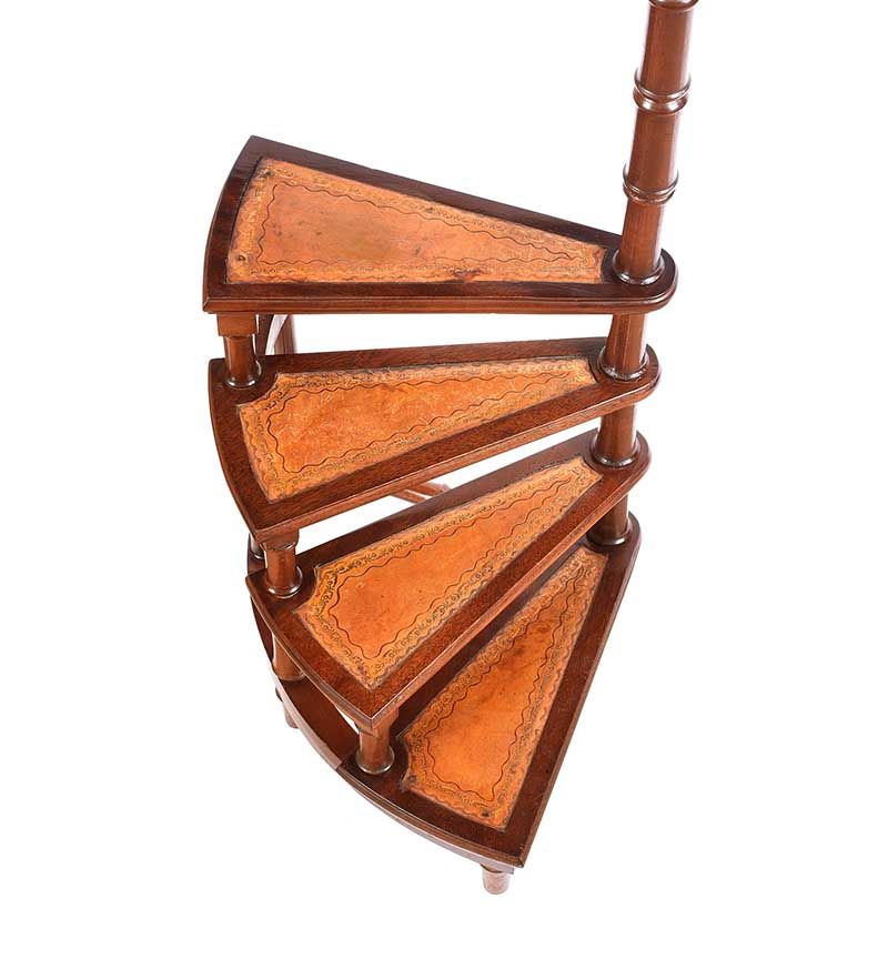 MAHOGANY LIBRARY STEPS at Ross's Online Art Auctions