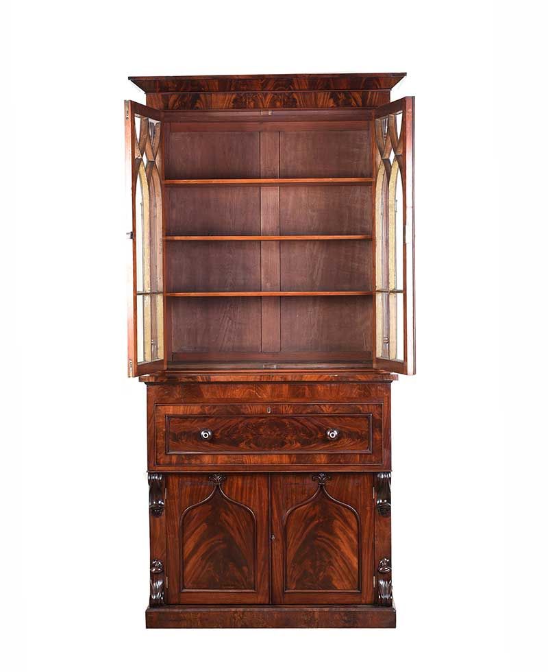 WILLIAM IV TWO DOOR BOOKCASE at Ross's Online Art Auctions