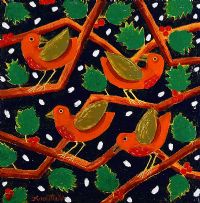 FOUR BIRDS by Graham Knuttel at Ross's Online Art Auctions