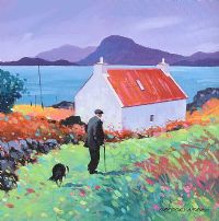 FISHERMAN'S COTTAGE, WEST OF IRELAND by Gregory Moore at Ross's Online Art Auctions