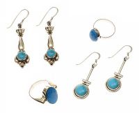 STERLING SILVER BLUE STONE JEWELLERY at Ross's Online Art Auctions