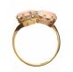 18CT GOLD OPAL AND DIAMOND TWIST RING at Ross's Online Art Auctions