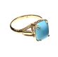 9CT GOLD TURQUOISE RING at Ross's Online Art Auctions