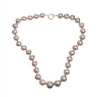 STRAND OF GREY FRESHWATER PEARLS at Ross's Online Art Auctions