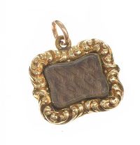 VICTORIAN 9CT GOLD MOURNING BROOCH at Ross's Online Art Auctions