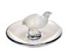 LALIQUE FROSTED CRYSTAL PARTIDGE PIN TRAY at Ross's Online Art Auctions