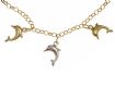 15CT GOLD DOLPHIN CHARM BRACELET at Ross's Online Art Auctions