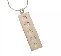 SILVER INGOT AND CHAIN at Ross's Online Art Auctions