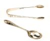 SET OF SILVER SPOONS AND TONGS at Ross's Online Art Auctions