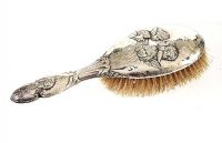 SILVER-TONE HAIRBRUSH at Ross's Online Art Auctions