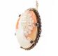 GOLD-TONE MOUNTED CAMEO BROOCH at Ross's Online Art Auctions