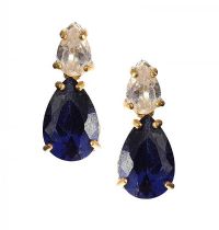 18CT GOLD PLATED STERLING SILVER DROP EARRINGS at Ross's Online Art Auctions