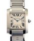 CARTIER 'TANK FRANCAISE' STAINLESS STEEL LADY'S WRIST WATCH at Ross's Online Art Auctions