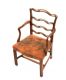 SET OF TEN 19TH CENTURY LADDER BACK DINING ROOM CHAIRS at Ross's Online Art Auctions