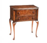 WALNUT TWO DRAWER PEDESTAL at Ross's Online Art Auctions
