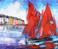 SAILING UP NORTH by John Stewart at Ross's Online Art Auctions