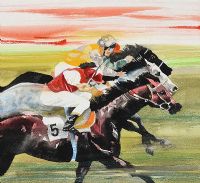 A PHOTO FINISH by Desmond Kinney at Ross's Online Art Auctions